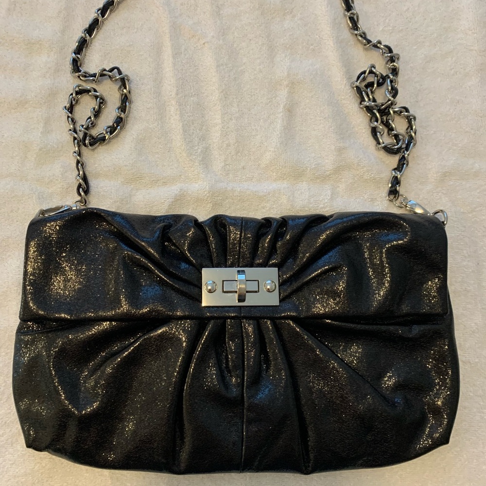 BeBe Shimmer Black Bag